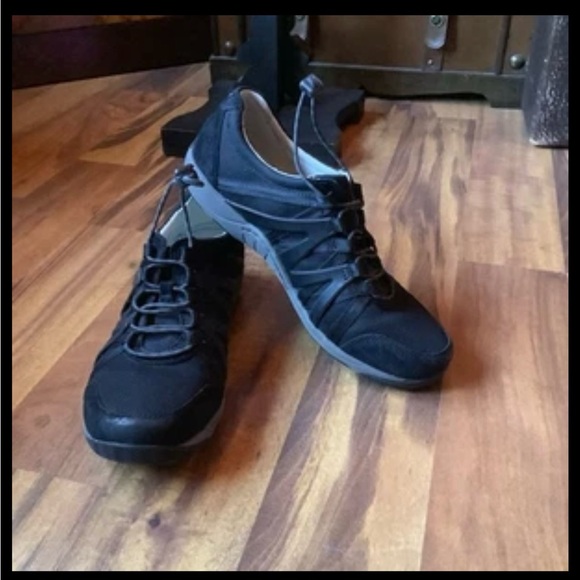 Dansko Size 41W(10.5-11) Henriette black leather/ nylon shoes - Picture 11 of 11